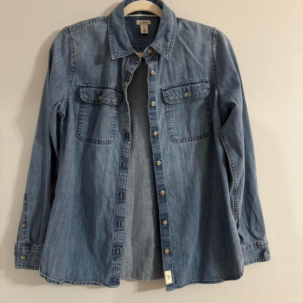 Llbean Women's Blue Shirt
